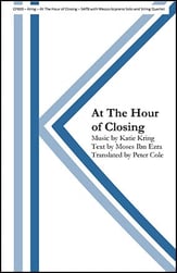 At the Hour of Closing SATB choral sheet music cover